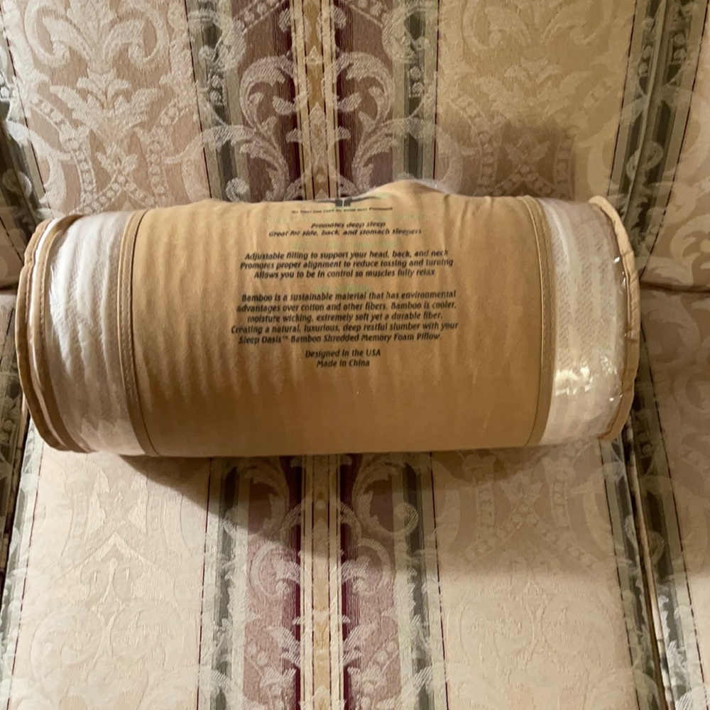 Brand new bamboo Sleep oasis pillow